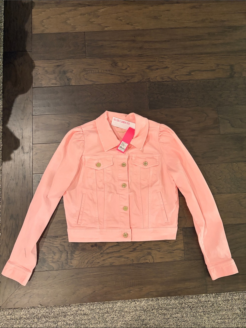 New With Tags Lilly Pulitzer Laylani Denim Jacket Sz M - Picture 3 of 8